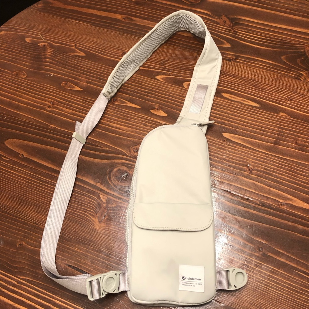 Lululemon gray sling bag